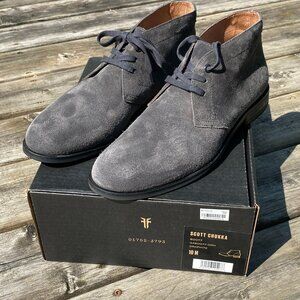 Frye, Scott Suede Chukka Boots, Grey, size US 10